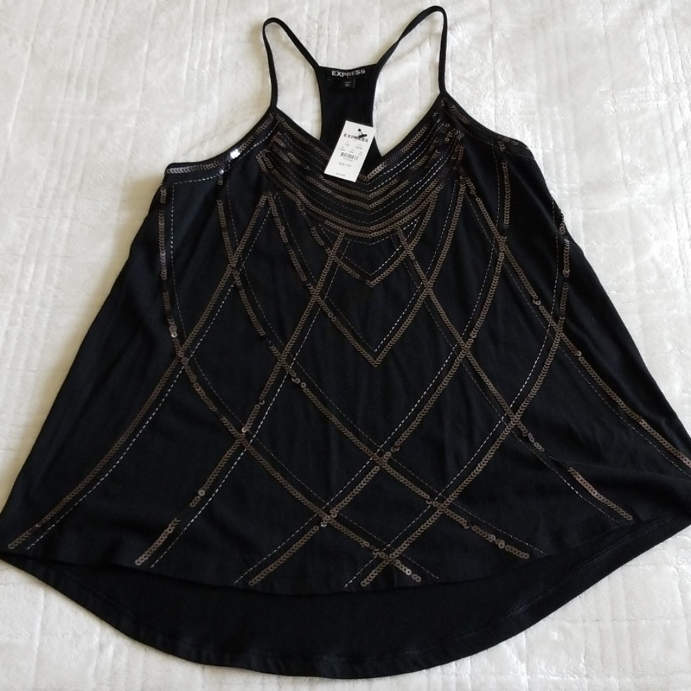 Express sequined top